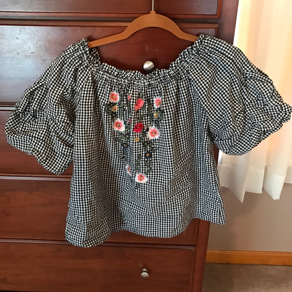 Off the shoulder shirt